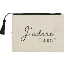 POCHETTE JUTE ET COTON 20X15CM