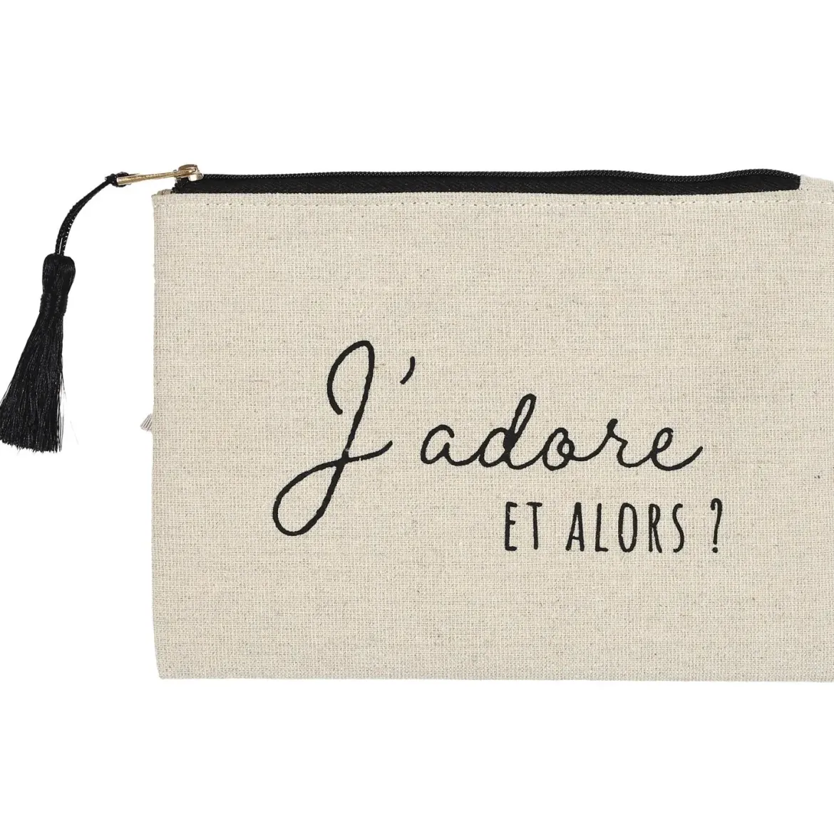 POCHETTE JUTE ET COTON 20X15CM