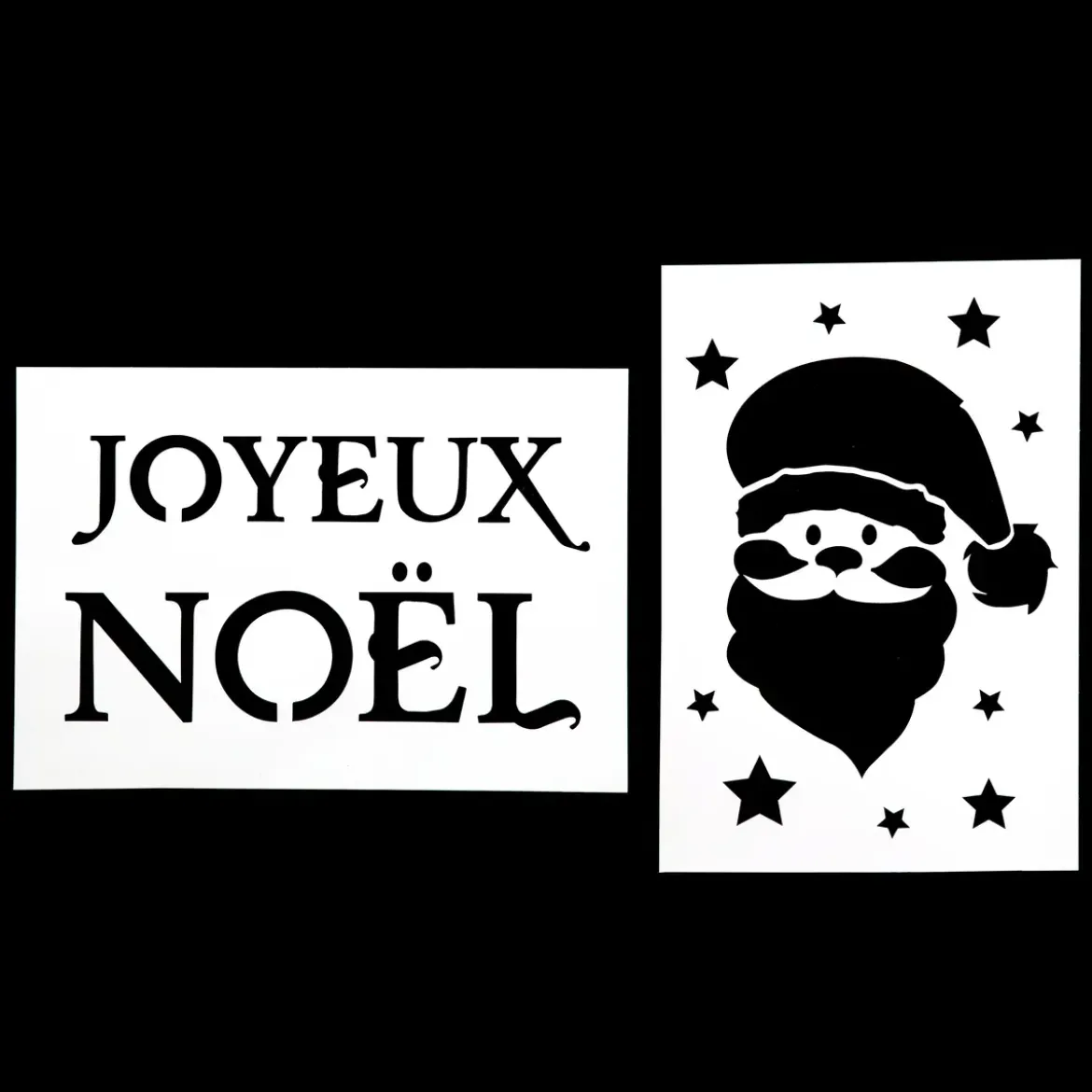 POCHOIR DE NOEL X2 PIECES 21X30CM