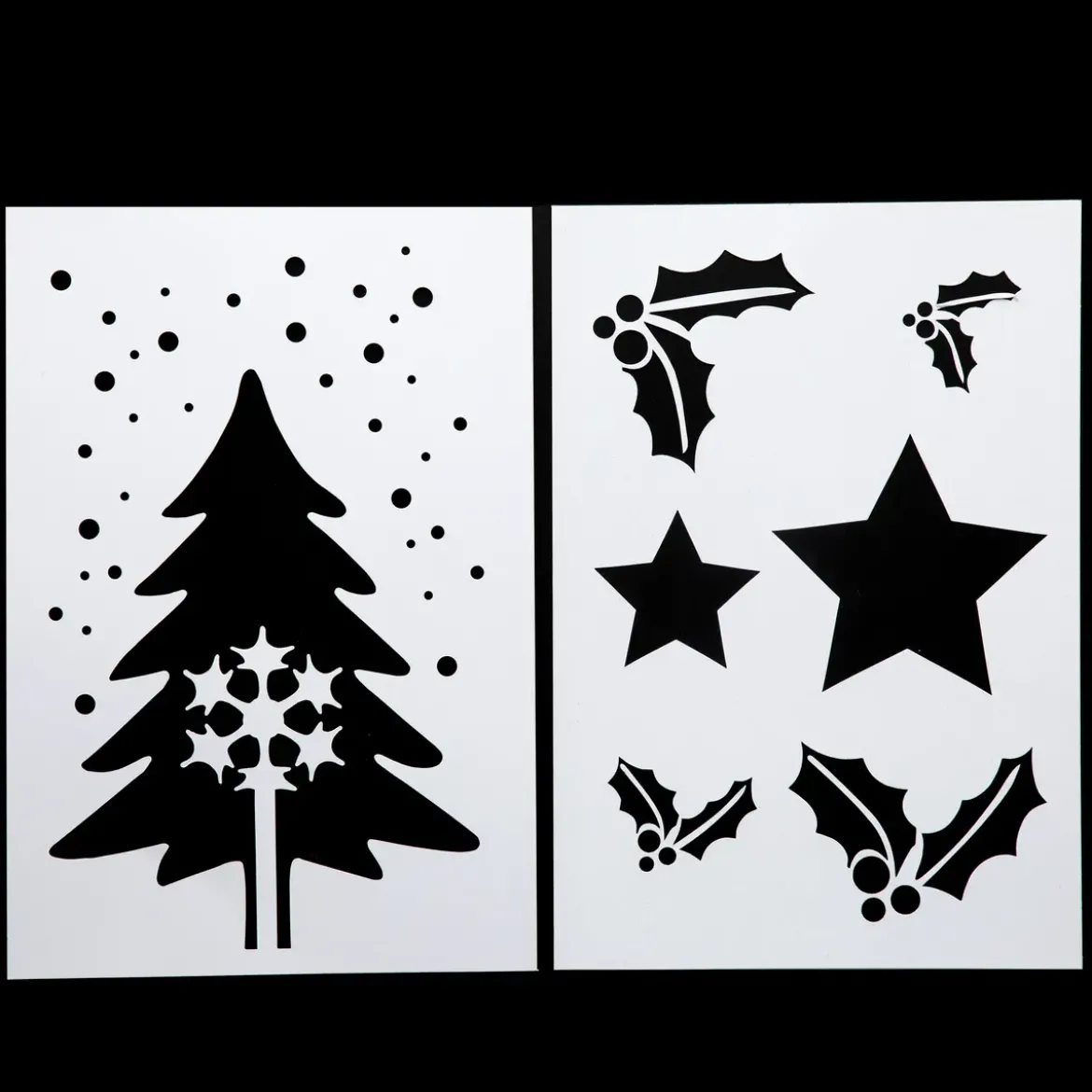 POCHOIR DE NOEL X2 PIECES 21X30CM
