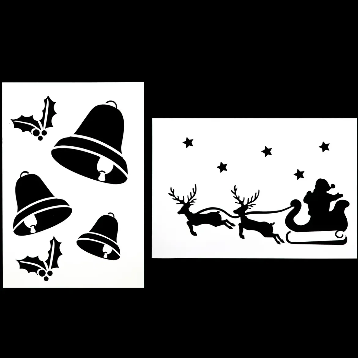 POCHOIR DE NOEL X2 PIECES 21X30CM