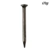 POINTE A BETON TETE RONDE ACIER BLEUI 2X25MM 70G