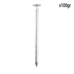 POINTE A TETE PLATE ACIER 2X38MM 100G