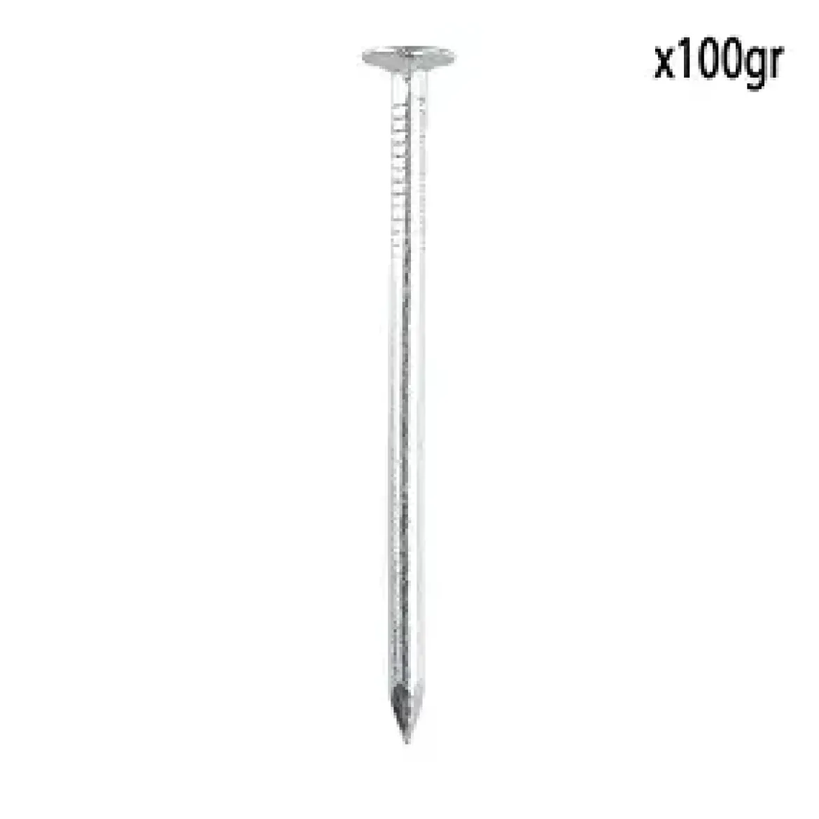 POINTE A TETE PLATE ACIER 2X38MM 100G