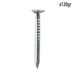 POINTE A TETE PLATE ACIER 1.3X16MM 120G
