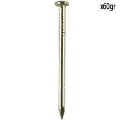 POINTE A TETE RONDE ACIER LAITONNE 1.5X25MM 60G