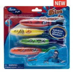 POISSONS LESTES X4 PIECES
