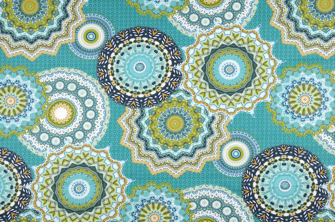 POLKA CRETONNE 160CM COTON CELADON-6