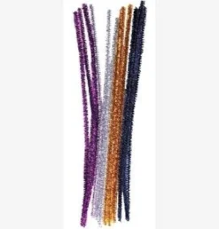 POMPONS ET CHENILLES METALLISEES X47 PIECES