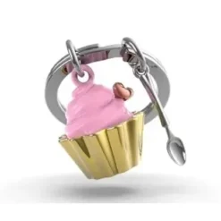 PORTE CLE CUPCAKE FRAISE