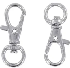 PORTE CLEFS MOUSQUETON ARGENT 3.2 CM X 4 PCS