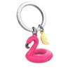 PORTE CLES BOUEE FLAMANT ROSE