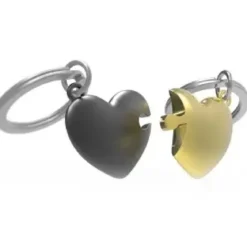 PORTE CLES DUO DE COEURS