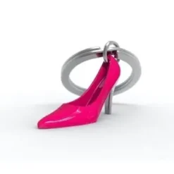 PORTE CLES ESCARPIN ROSE