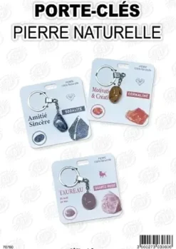 PORTE CLES PIERRE NATURELLE