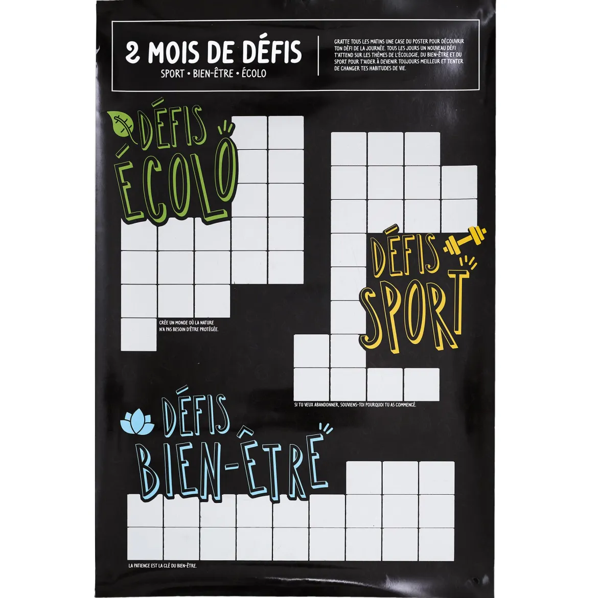 POSTER DEFIS A GRATTER