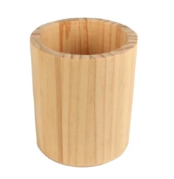 POT A CRAYONS BOIS DIAM. 8.5 CM. HAUT. 10 CM