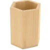 POT A CRAYONS BOIS HEXAGONAL DIAM. 8 CM HAUT. 10 CM