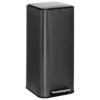 POUBELLE A PEDALE CARRE DELTA 30L CARBONE