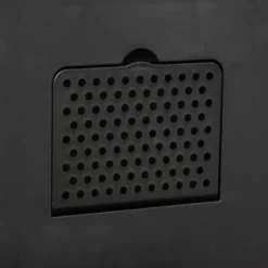 POUBELLE A PEDALE CARRE DELTA 30L CARBONE