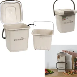 POUBELLE COMPOST 8L SEAU PERFORE ET COUVERCLE