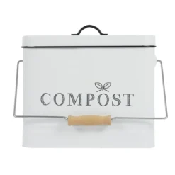 POUBELLE COMPOST METAL 10L