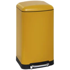 POUBELLE METAL 30L ARIANE JAUNE