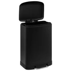POUBELLE METAL 50L ARIANE NOIR