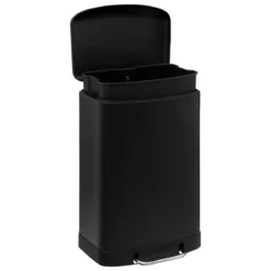 POUBELLE METAL 50L ARIANE NOIR