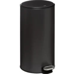 POUBELLE METAL 30L CHARBON DELTA