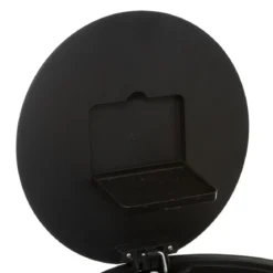 POUBELLE METAL 30L CHARBON DELTA