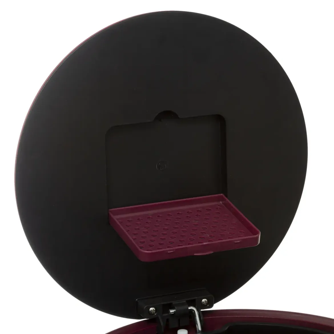POUBELLE METAL 30L ROUGE DELTA