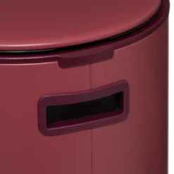 POUBELLE METAL 30L ROUGE DELTA