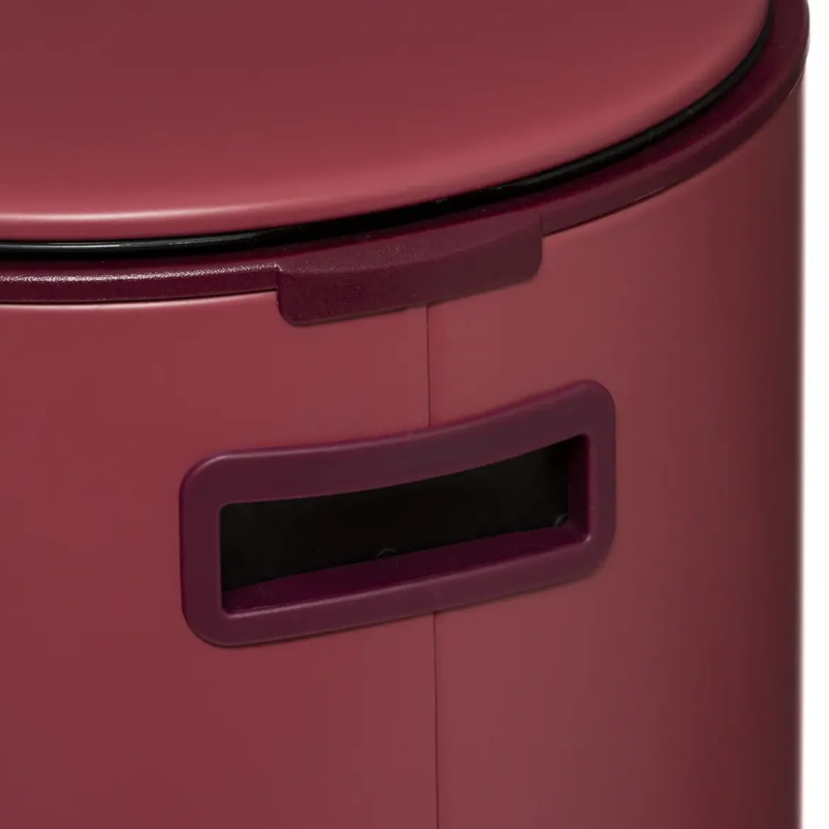 POUBELLE METAL 30L ROUGE DELTA