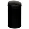 POUBELLE SENSOR METAL 42L NOIR