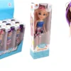 POUPEE VINYLE FASHION CHEVEUX COLORE 24CM
