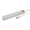 PRISE MULTIPLE POWER EASY 1.5M BL 8XT13 AVEC BREAKER SWITCH