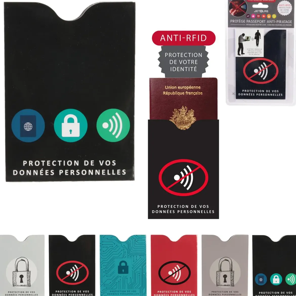 PROTEGE PASSEPORT RFID ANTI PIRATAGE