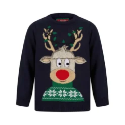 PULL NOEL ENFANT MERRY CHRISTMAS CERF