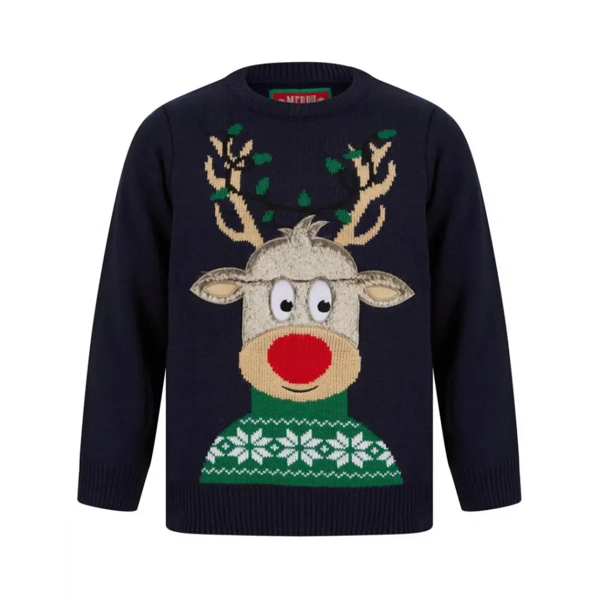 PULL NOEL ENFANT MERRY CHRISTMAS CERF