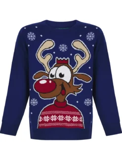 PULL NOEL ENFANT RENNE LED
