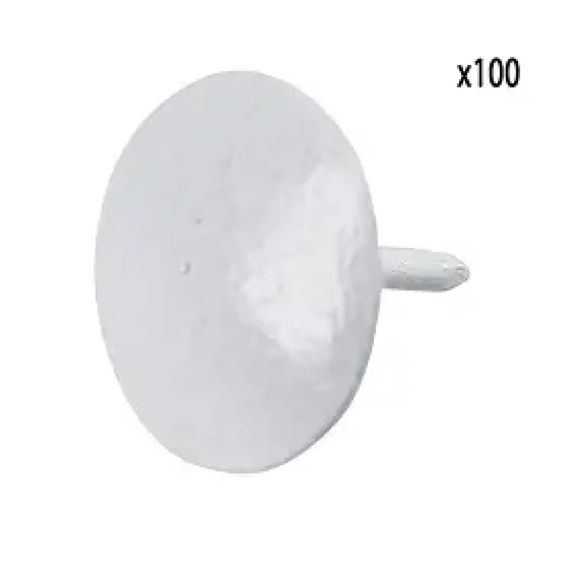 PUNAISE ACIER BLANCHE 100PCS