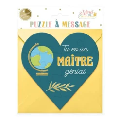 PUZZLE COEUR ET ENVELOPPE MAITRE