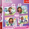 PUZZLE 4 EN 1 70 PIECES GABBYS TREFL