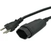 RALLONGE TD 3X1MM2 5M T12 T13 SW NOIR