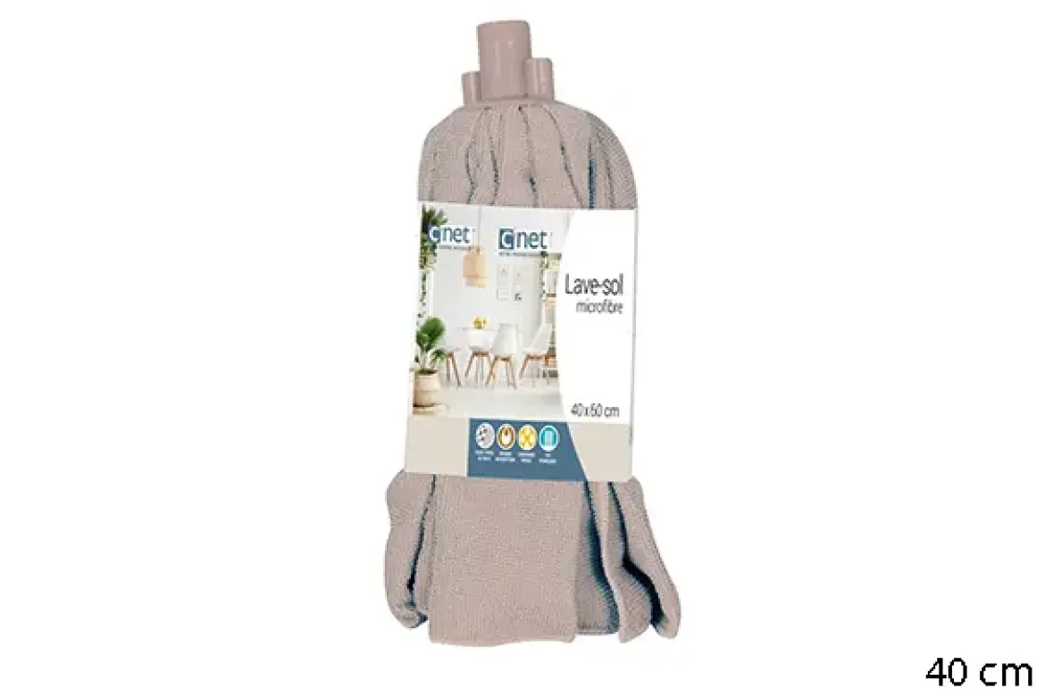 RECHARGE MOP MICROFIBRE GREGE 40X60CM