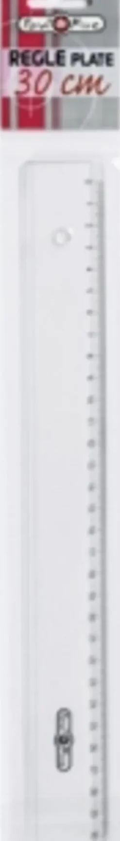 REGLE PLATE CRISTAL 30CM