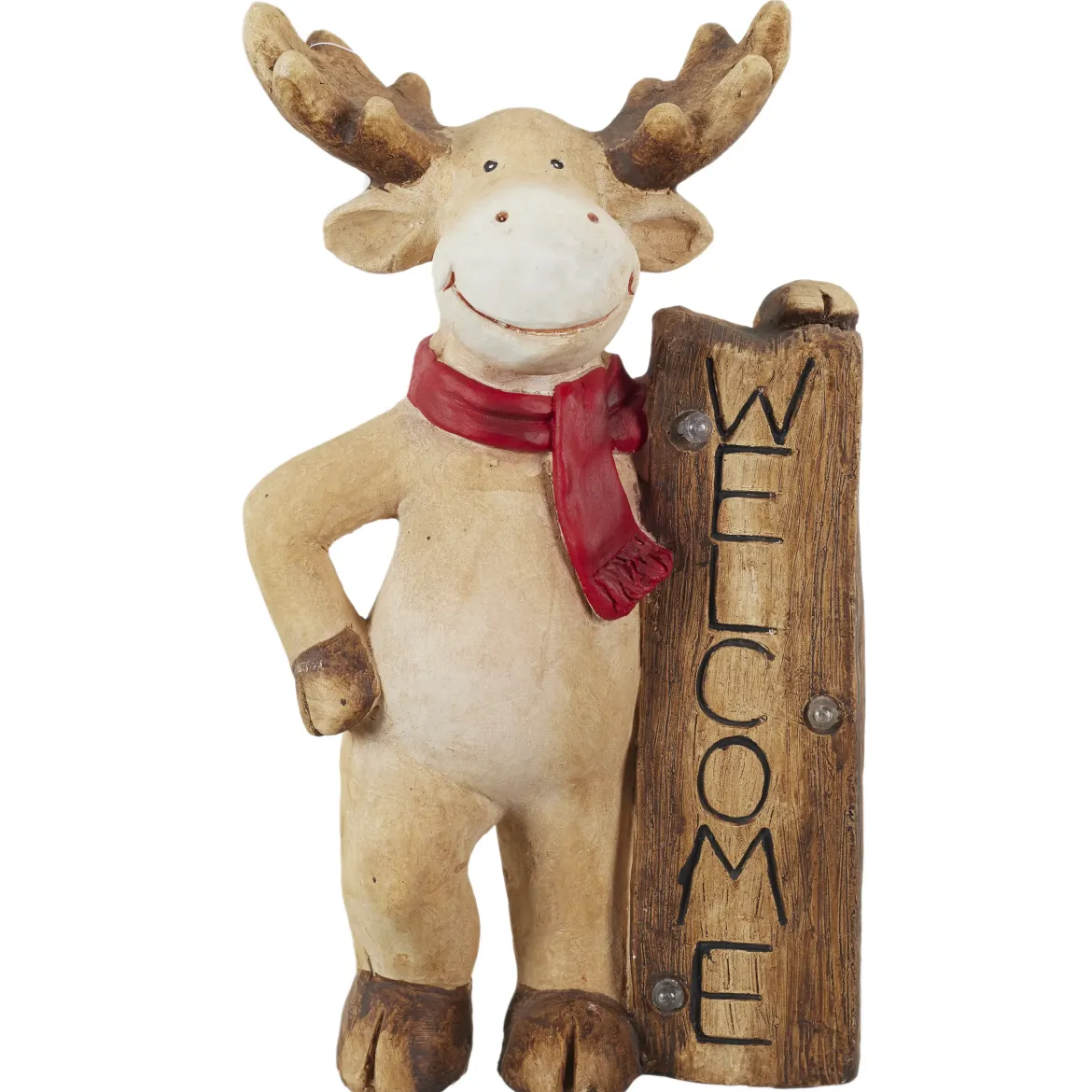 RENNE AVEC PANNEAU WELCOME ET MUSIQUE 31X15X55CM