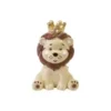 RESINE LION AVEC COURONNE DOREE MOYEN MODELE