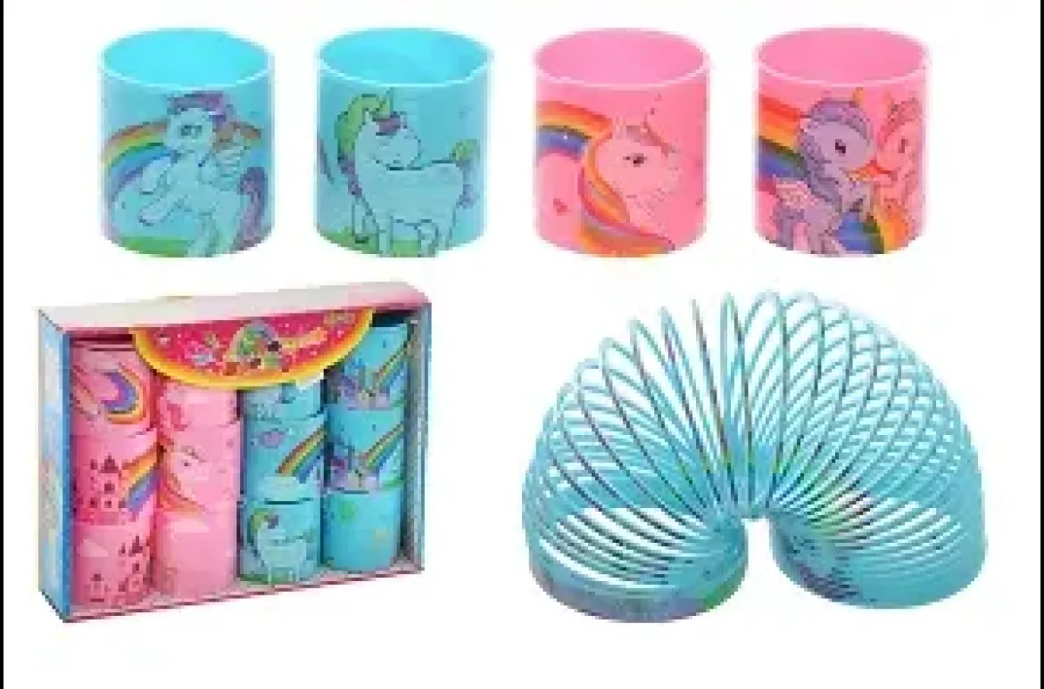 RESSORT MAGIQUE LICORNES D.7.5CM